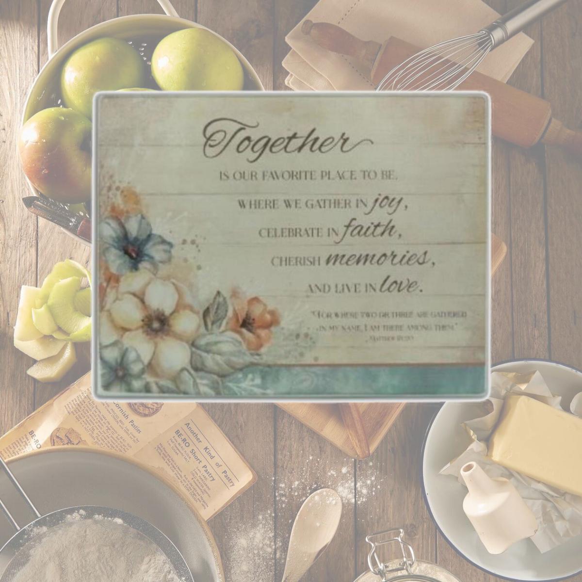 Picture of CA Gift 256096 11 x 8.5 in. Mini Cutting Board, Together is Our Favorite Place