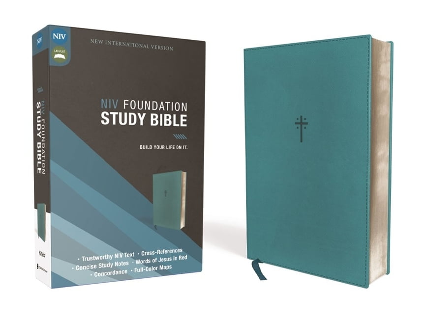 255359 NIV Foundation Study Bible, Teal Leathersoft