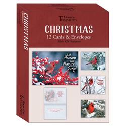 22503X Cardinals Christmas Boxed Card, Box of 12