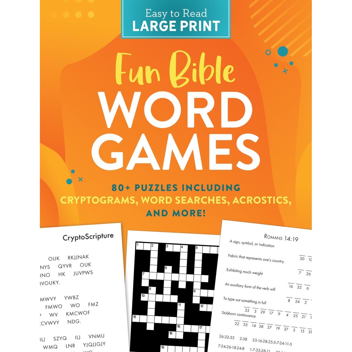 ISBN 9781636093468 product image for Barbour Publishing 221534 Fun Bible Word Games Large Print Book | upcitemdb.com