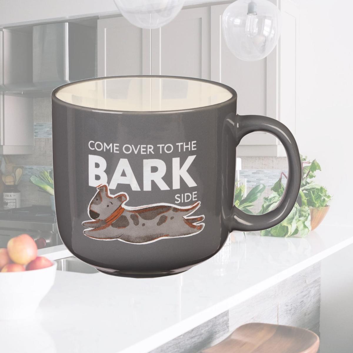 Picture of Christian Art Gifts 241496 Come Over to the Bark Side Gray Ceramic Coffee Mug