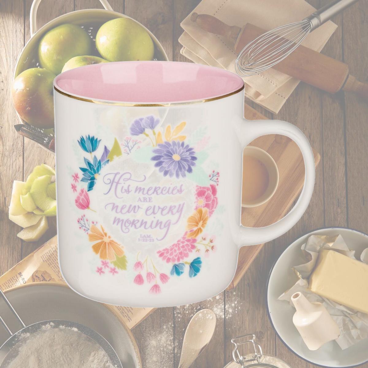 Picture of Christian Art Gifts 241557 New Every Morning Lamentations 3-22 Mug