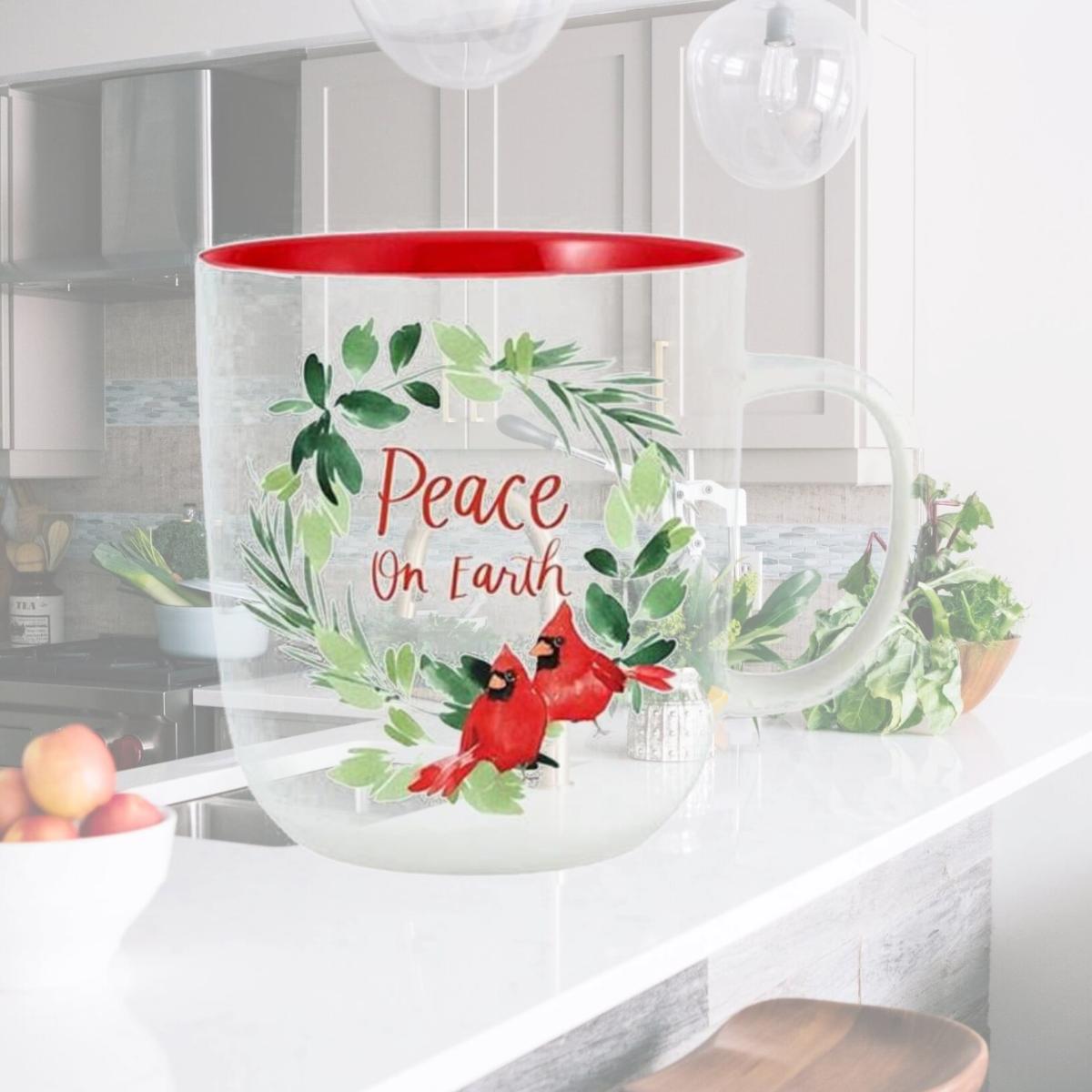 Picture of Gifts of Faith 214415 14 oz Peace on Earth & Cardinal Mug