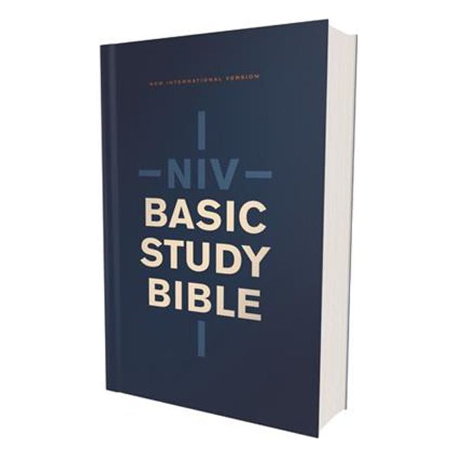 NIV Basic Economy Edition Study Bible, Blue Softcover