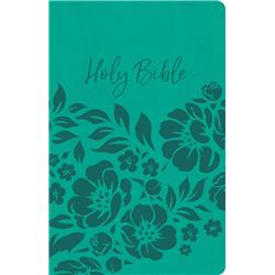 204367 Value Edition Leather Touch KJV Thinline Bible, Teal