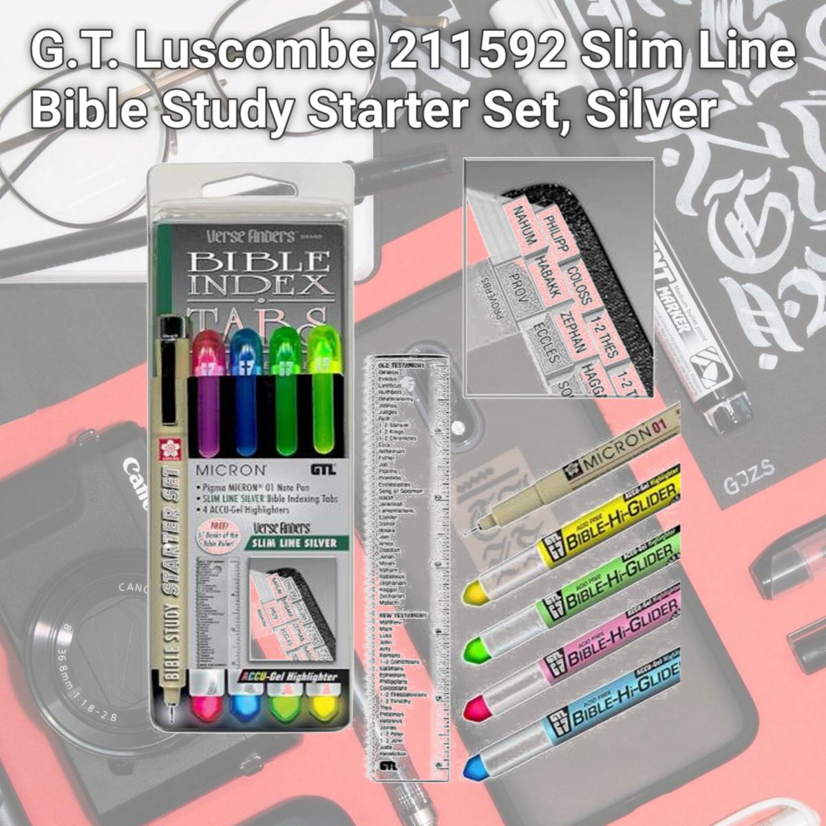Picture of G.T. Luscombe 211592 Slim Line Bible Study Starter Set, Silver