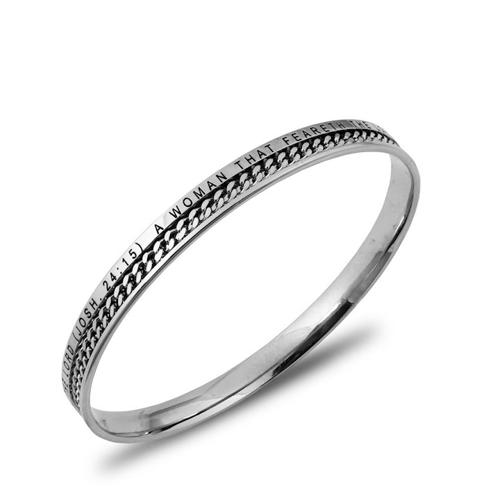 Spirit & Truth Jewelry 350601 Womens Bracelet - Girls Chain - Large - Woman of God - 8 in.