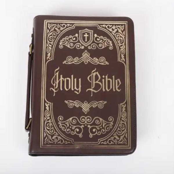 479474 Bible Cover - Imitation Leather - Holy Bible & Ornate - Large