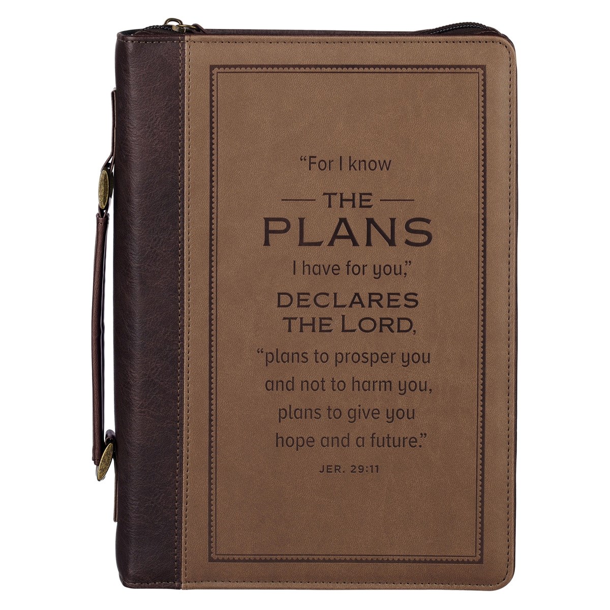 472302 Bible Cover - Plans - Cocoa Brown - Extra Large