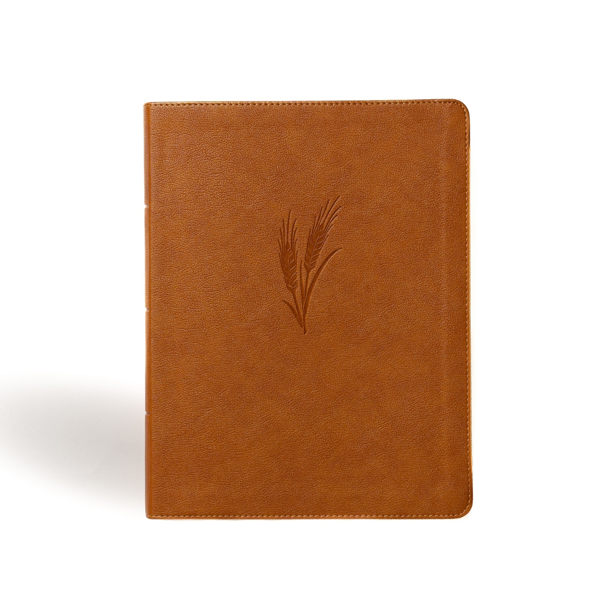 340680 CSB Notetaking Large Print Edition Camel Leather Touch Book