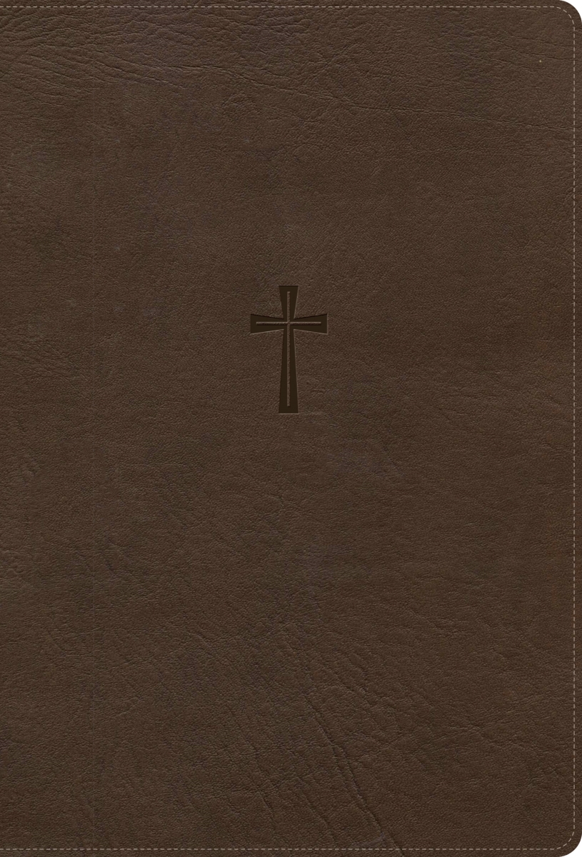650617 CSB Super Giant Print Digital Study Edition Optimal Type Reference Bible - Brown Leathertouch Indexed