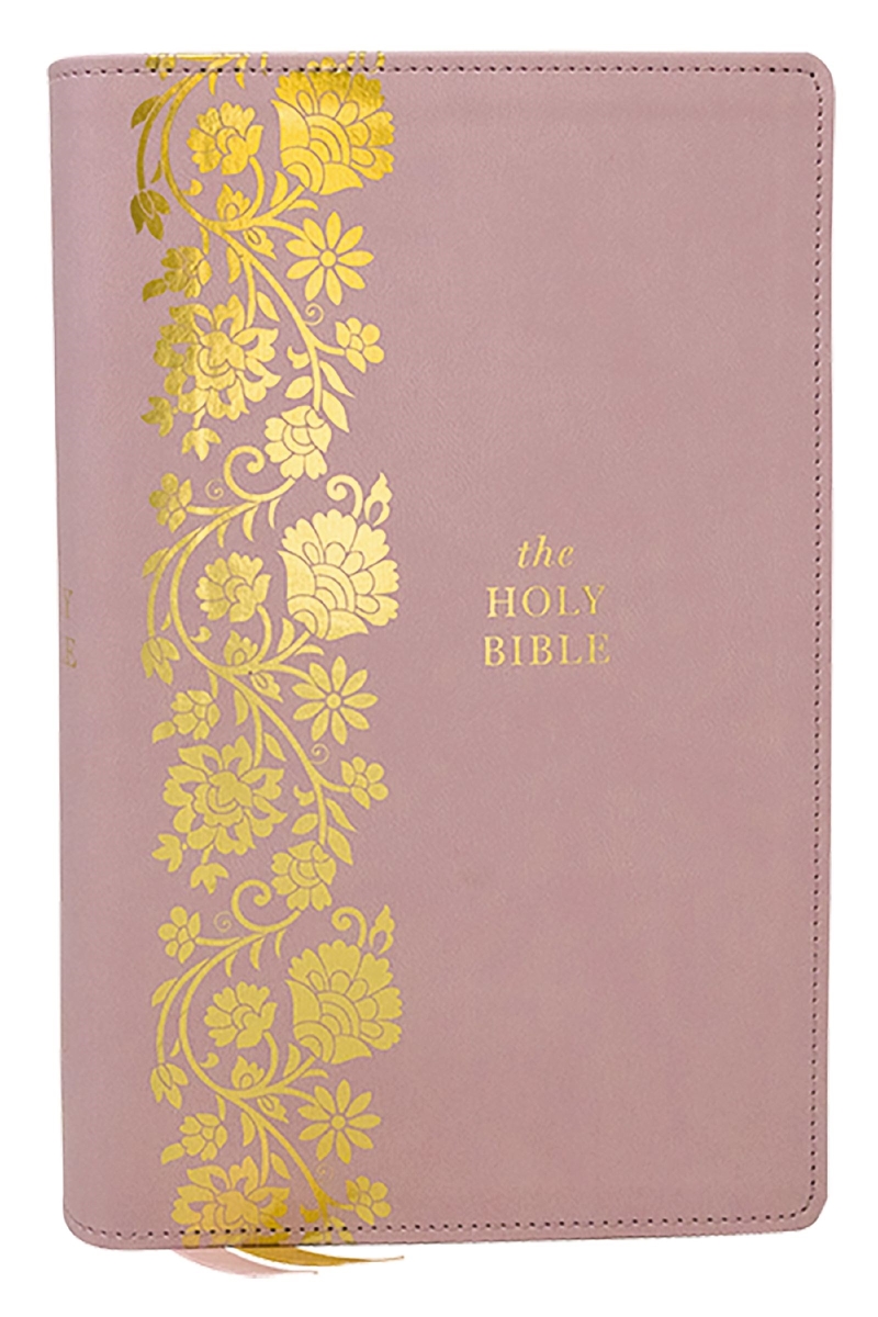 580921 KJV Personal Size Large Print Leather End-of-Verse Reference Bible - Comfort Print Edition