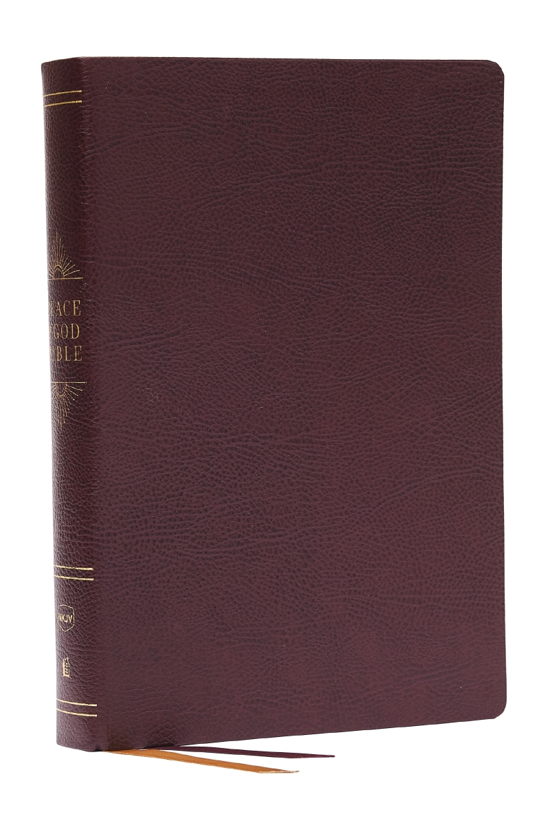 471559 NKJV Peace of God Bible - Comfort Print - Burgundy Bonded Leather