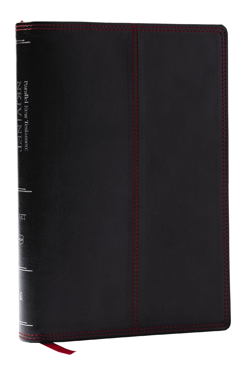 Nelson & Nelson Books 580947 NKJV & NET Parallel   Testament Bible, Comfort Print Edition, Black Leathersoft