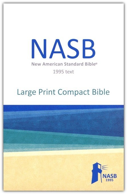 34708X Nasb 1995 Large Print Compact Bible - Brown Leathertex