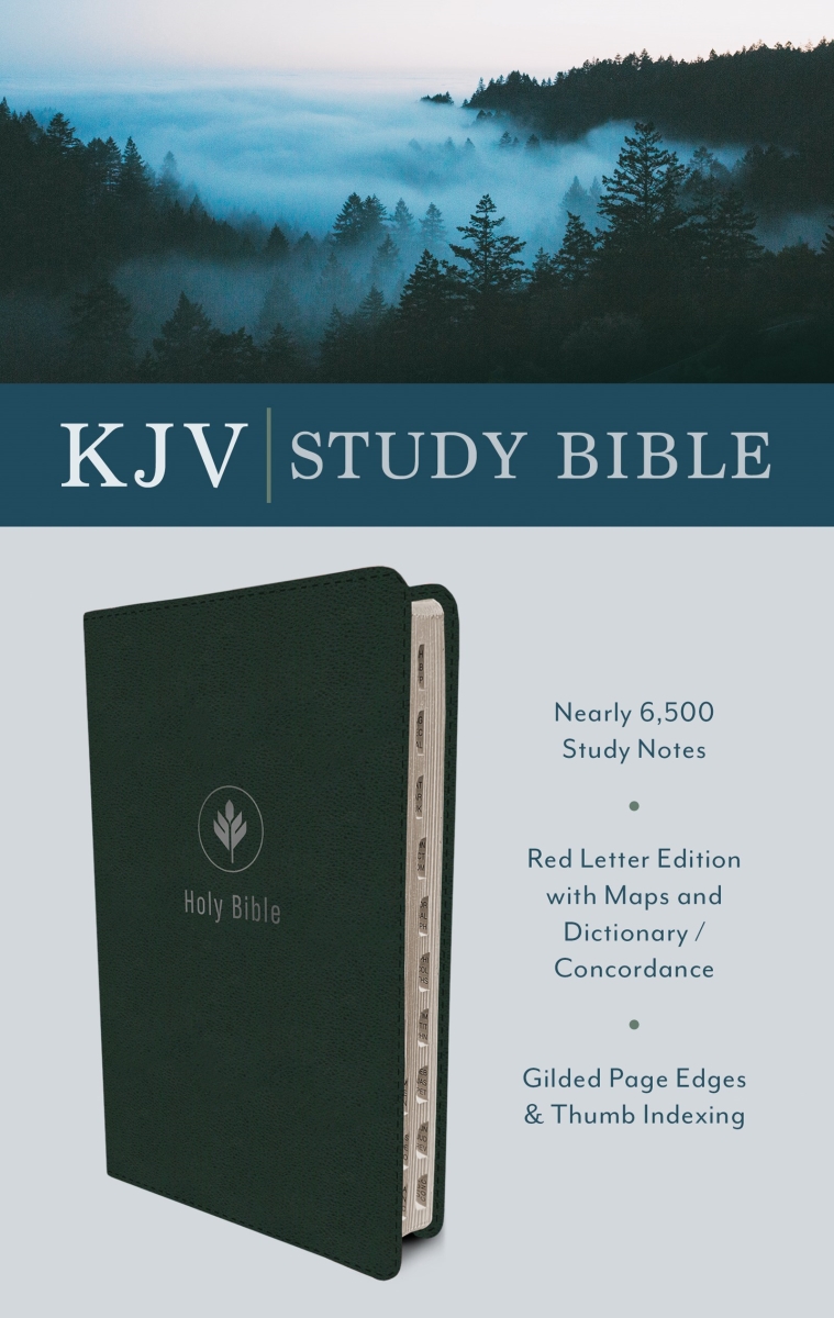 Barbour Publishing 340614 KJV Study Bible - Evergreen Fog DiCarta Indexed