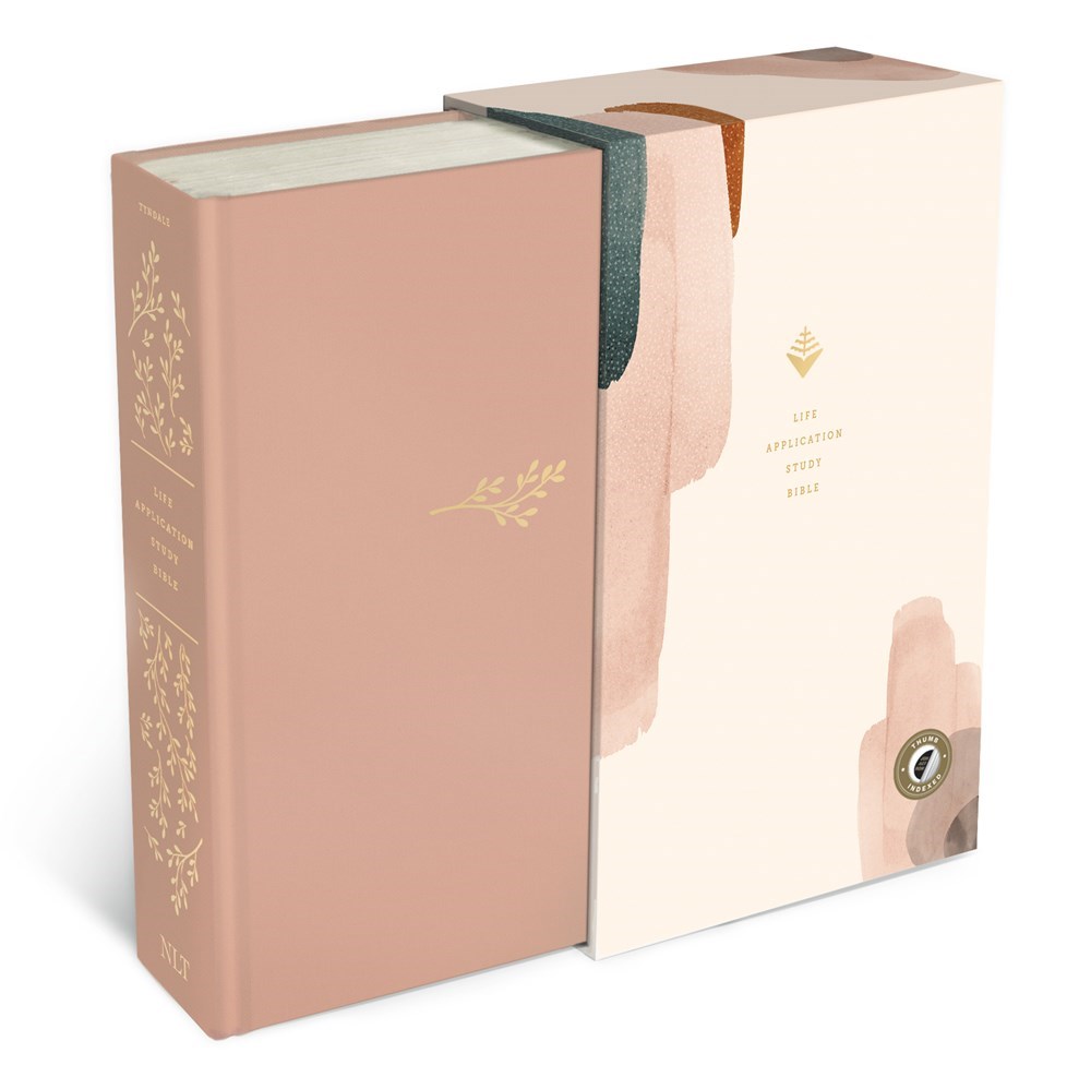 561745 Third Edition RL NLT Life Application Study Bible, Soft Pink Hardcover Indexed