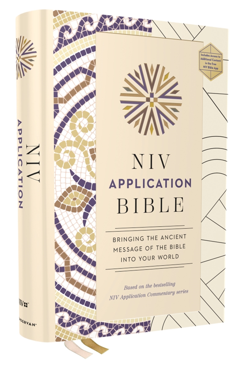 373651 NIV Application Bible, Comfort Print Edition, Multi-Cream Hardcover