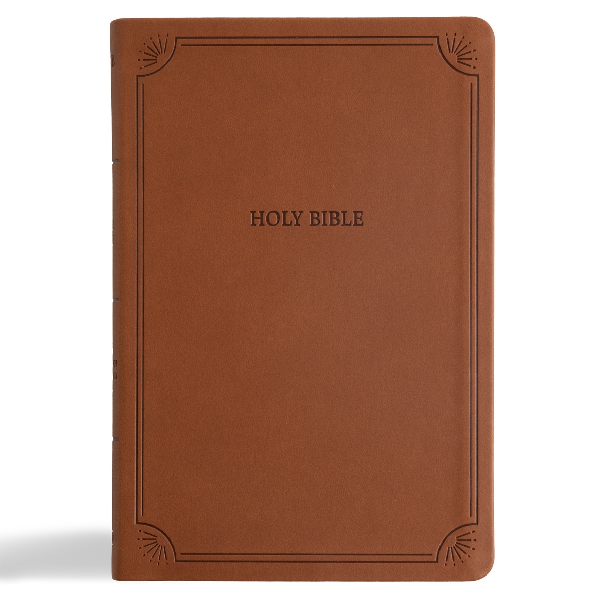351719 NASB 2020 Large Print Thinline Bible - Value Edition - Brown LeatherTouch