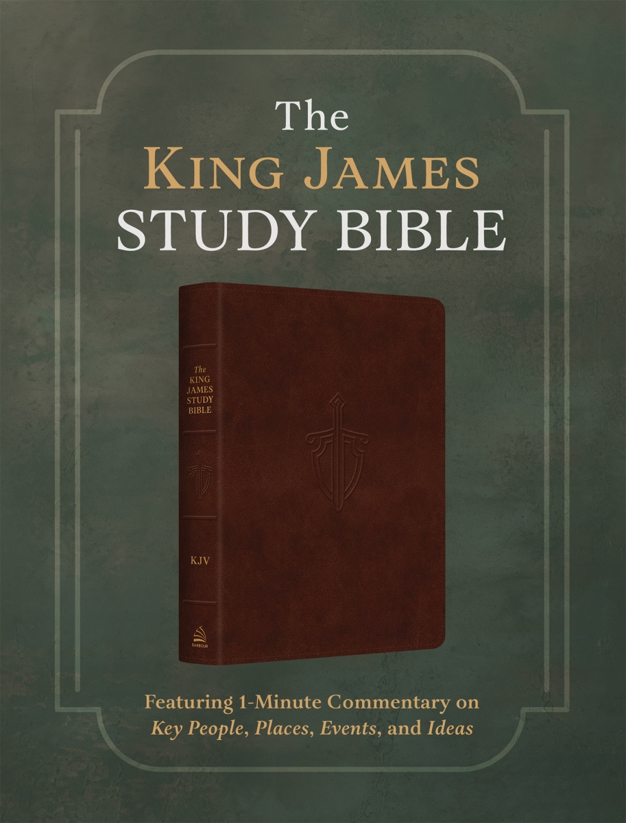 Barbour Publishing 453732 KJV The King James Study Bible - Brown Imitation Leather