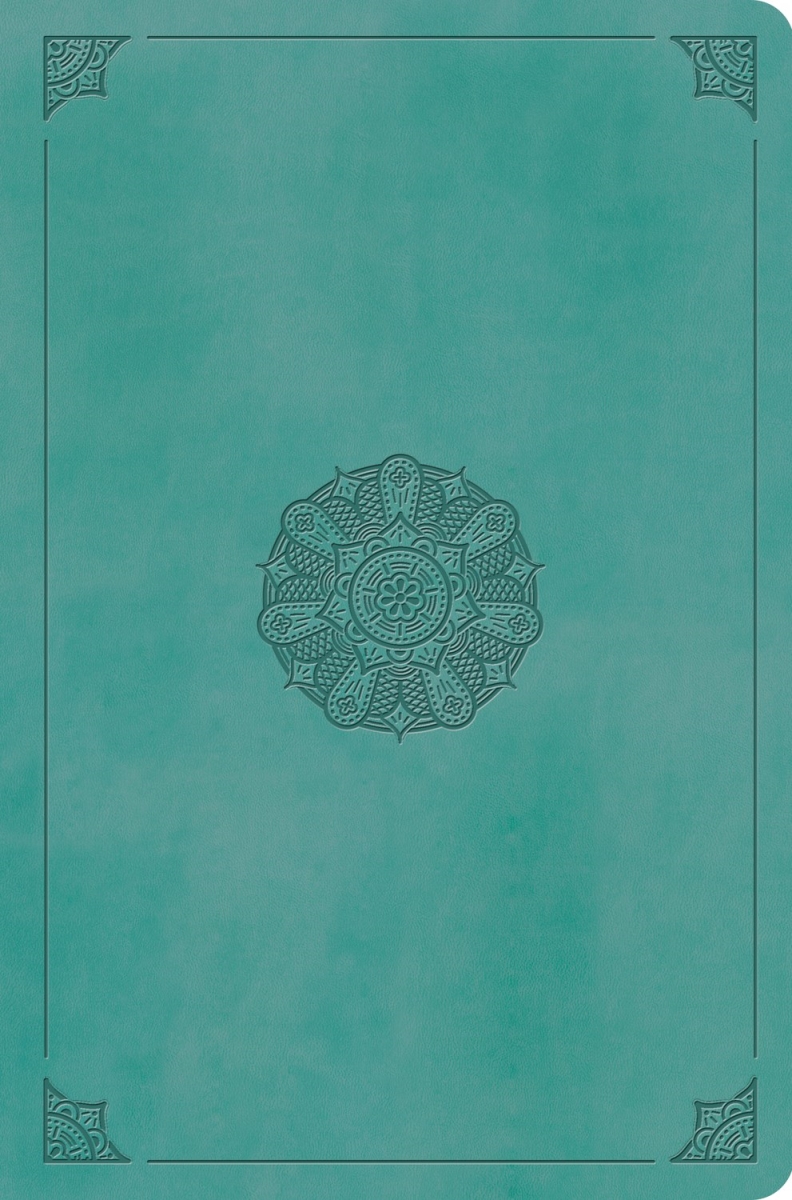 471189 ESV Value Compact Bible - Turquoise Emblem Designtrutone