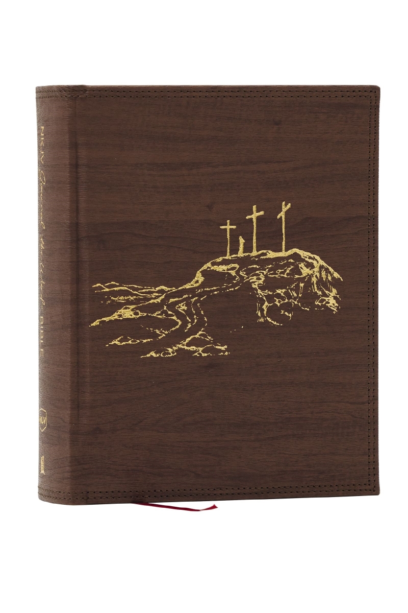 471547 NKJV Journal the Word Bible & Large Print - Brown Leathersoft