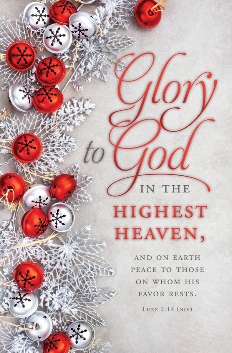 808727 Glory To God NIV Christmas Bulletin - 8.5 x 11 in. - Pack of 100