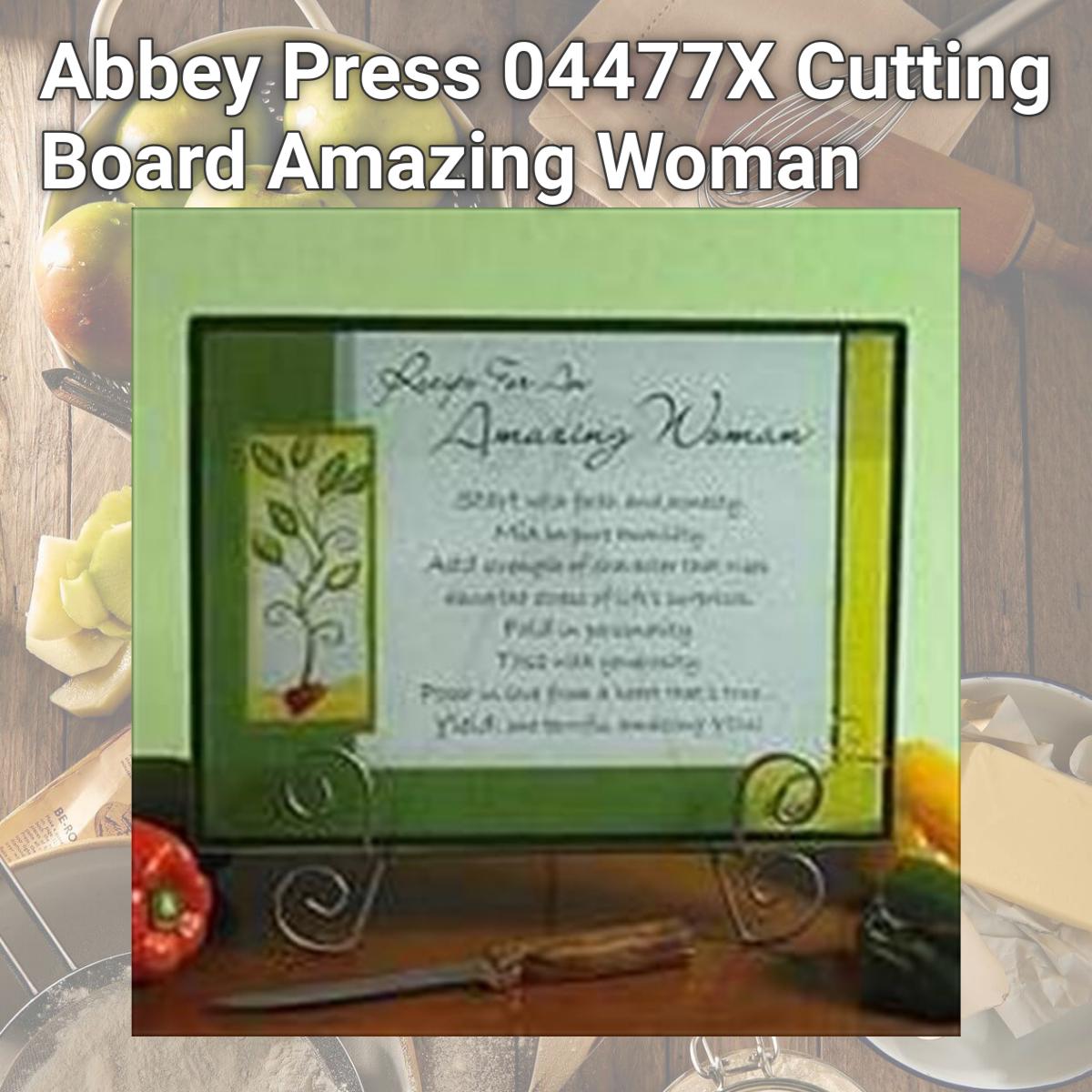 Picture of Abbey Press 04477X Cutting Board Amazing Woman