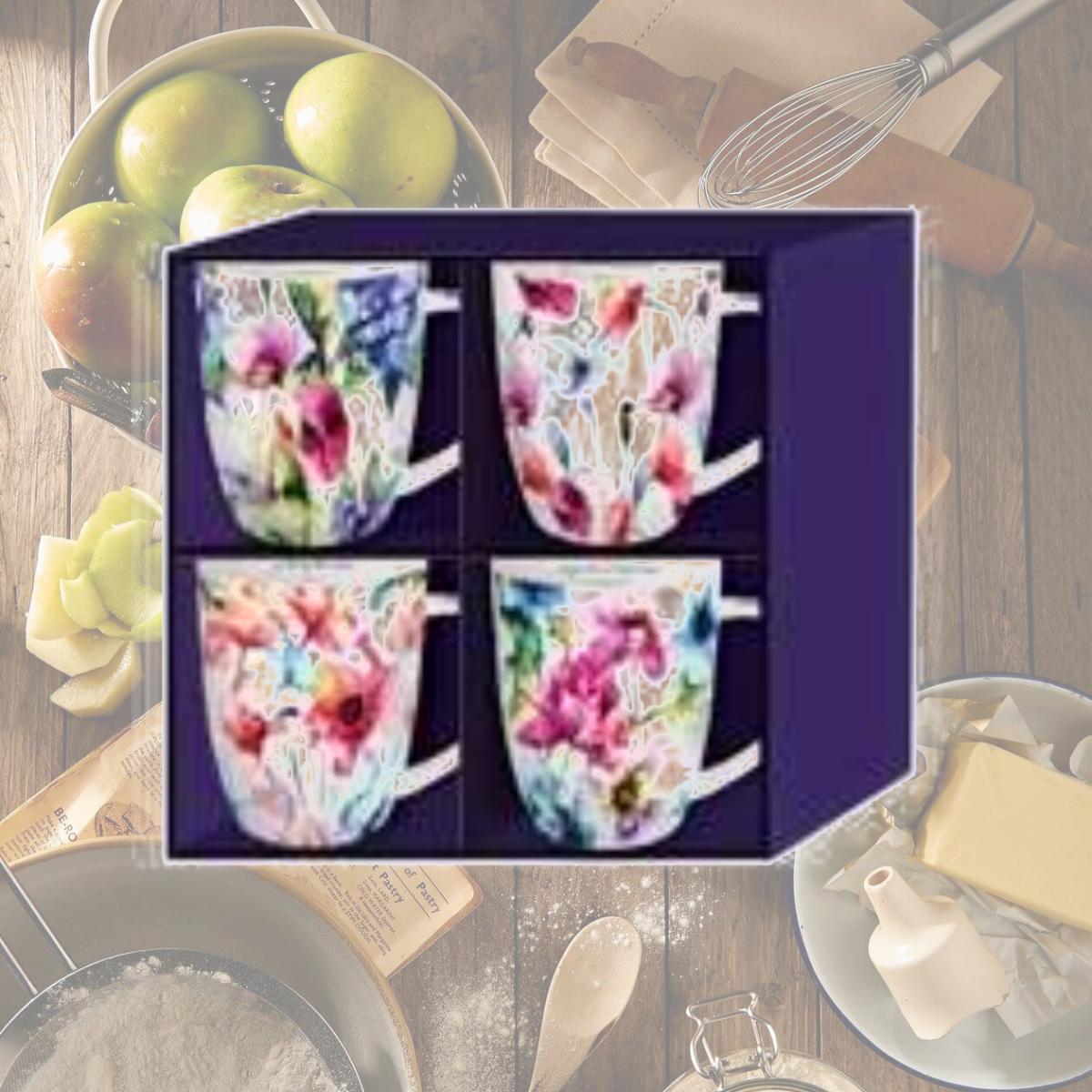 Picture of Christian Art Gifts 363212 Mug-Seeds of Love - Set of 4