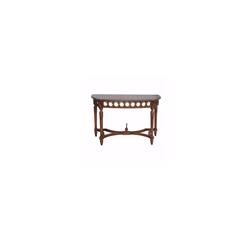 Ht-101 Neoclassical Demilune Console Table