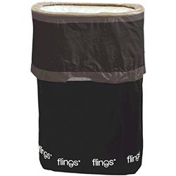 130109.10 Black Fling Pop-up Trash Bin - Pack Of 3