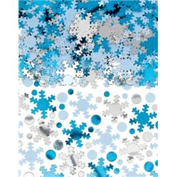 360550 Christmas Snowflake Super Mega Value Confetti - Pack Of 2