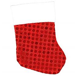 370277 3.5 X 5.5 In. Sequin Red Mini Christmas Stockings - 6 Piece Per Pack, Pack Of 5