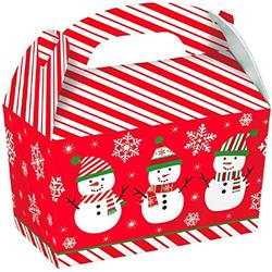396604 Christmas Large Snowman Gable Boxes - 5 Piece Per Pack, Pack Of 4