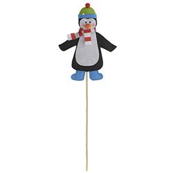 190557 9 X 24.5 In. Christmas Penguin Yard Stake - Pack Of 4