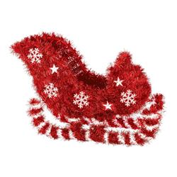 241912 Christmas Tinsel 3d Sleigh Decoration - Pack Of 2