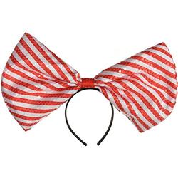 3900359 Christmas Big Bow Sequined Headband - Pack Of 3