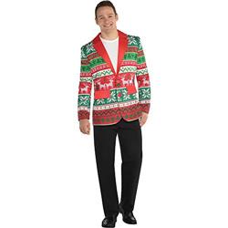 3900362 Christmas Ugly Sweater Unisex Blazer For Adult - Medium & Large
