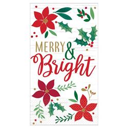 532189 Christmas Wishes Guest Towels - 16 Piece Per Pack, Pack Of 3