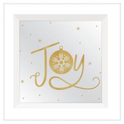 242432 Christmas Joy Mirrored Standing Plaque - Pack Of 3