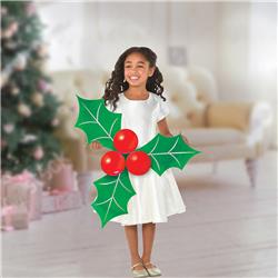 3900392 Christmas Holly Balloons Photo Prop Kit - Pack Of 2