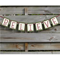 3900393 Christmas Believe Photo Prop - Pack Of 3