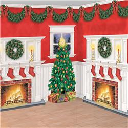 242306 12 X 4 Ft. Giant Christmas Scene Setter Decoration Kit - 6 Piece