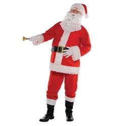 397110 Adult Classic Santa Suit Costume - Small, 6 Piece