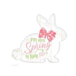 UPC 192937000717 product image for 242562 Spring Large Standing Bunny Plaque, Pack of 3 | upcitemdb.com