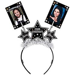 3900977 Then & Now Headband, Black - Pack Of 2