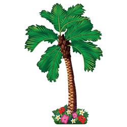 130132 Summer Luau Jointed Palm Tree Decoration - Pack Of 3