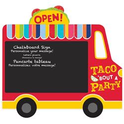 242715 Cinco De Mayo Taco Truck Chalkboard Easel Sign - Pack Of 2