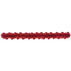 220113 9 Ft. Red Heart Valentines Day Tinsel Boa Garland - Pack Of 2