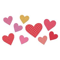 190497 Heart Valentines Day Paper Cutout Assortment - Pack Of 27